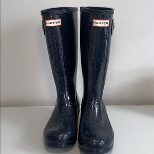 HUNTER BOOTS / NAVY BLUE